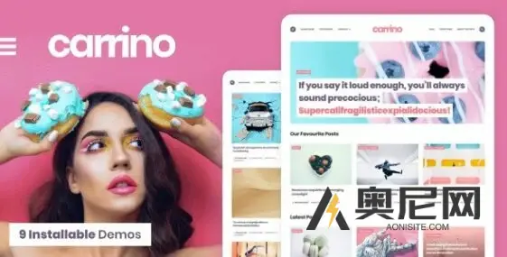 Carrino v1.8.6 – 令人兴奋的古腾堡博客主题 Carrino v1.8.6 – 令人兴奋的古腾堡博客主题