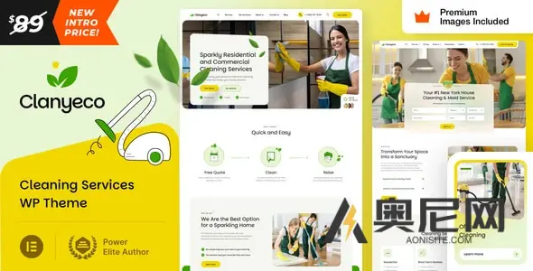 ClanyEco v1.0 – 清洁服务 WordPress 主题