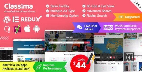 Classima v2.10.0 – 分类广告 WordPress 主题