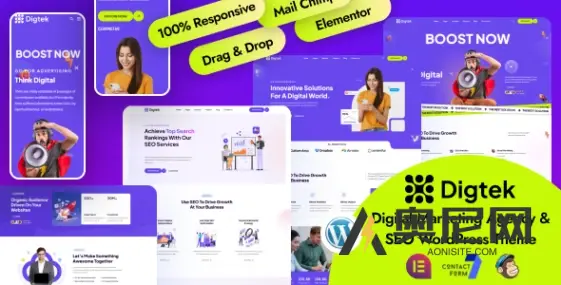 Digtek v1.0.1 – 数字营销机构 WordPress 主题