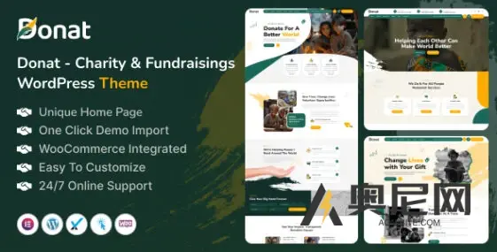 Donat v1.0 – 慈善与筹款WordPress主题