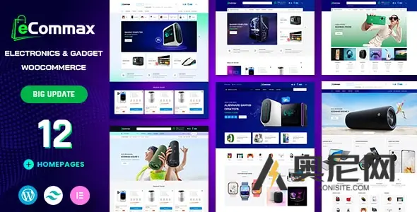 Ecommax v1.2.0 - 电子产品和小工具WooCommerce WordPress主题