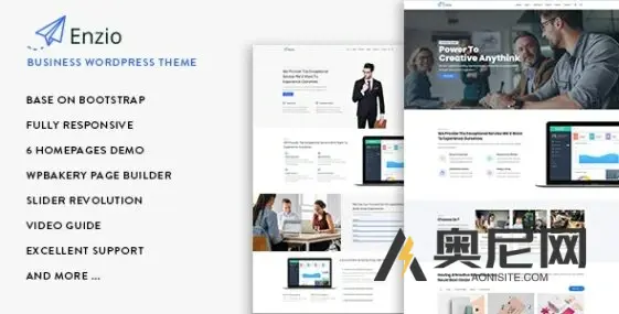 Enzio v1.2.0 – 响应式商业 WordPress 主题