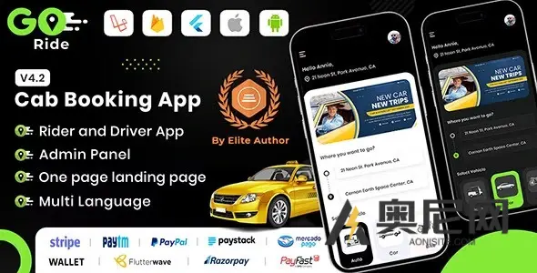 GORIDE v5.0 – InDriver 克隆 |具有出价选项的 Flutter 完整出租车预订解决方案 GORIDE v5.0 – InDriver 克隆 |具有出价选项的 Flutter 完整出租车预订解决方案
