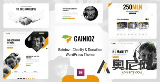 Gainioz v1.1.6 - 慈善与捐赠WordPress主题
