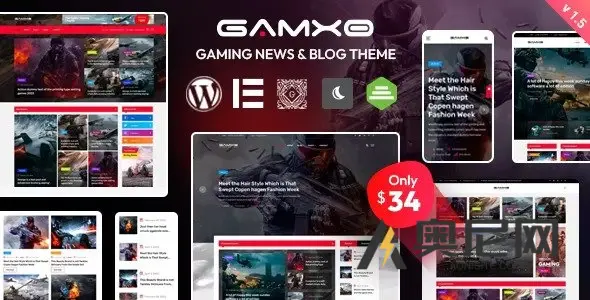 Gamxo v2.0.3 - WordPress游戏新闻和博客主题