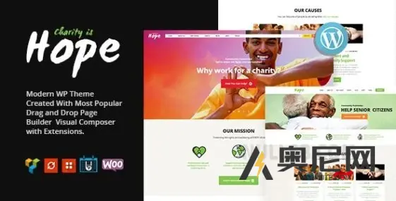 希望v3.0 - 非营利组织、慈善和捐赠WordPress主题+RTL