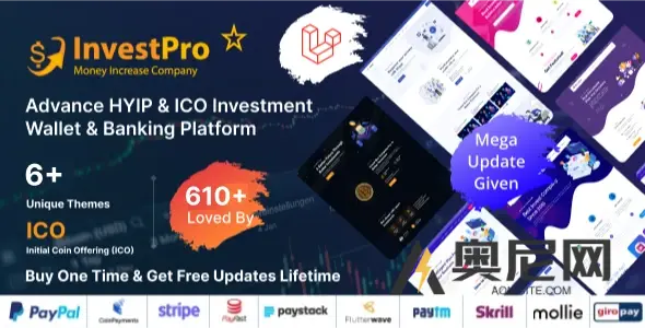 Hyip InvestPro v6.0.3 – 高级HYIP & ICO投资钱包和银行平台
