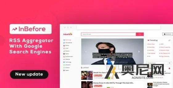 InBefore v1.0.7 – 带有搜索引擎的新闻聚合器