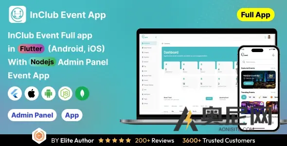 InClub – 使用 Node.js 后端在 Flutter 中进行事件管理 |完整的活动策划者应用程序 InClub – 使用 Node.js 后端在 Flutter 中进行事件管理 |完整的活动策划者应用程序