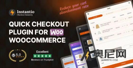 Instantio v3.2.8 – WooCommerce 快速结帐 |直接结账，浮动购物车，侧购物车和弹出购物车