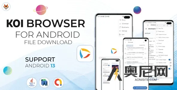 Koi Private Browser v1.2.7 – 隐身浏览器 – 安全浏览器和 Adblock