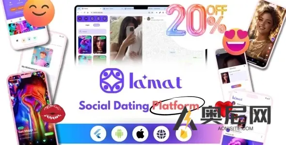 Lamat v3.2.0 – 在线约会平台、视频约会、直播 |火种 TikTok 探戈 Instagram Lamat v3.2.0 – 在线约会平台、视频约会、直播 |火种 TikTok 探戈 Instagram