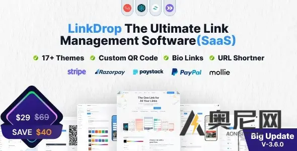 Linkdrop v4.1.0 – SaaS 链接管理工具
