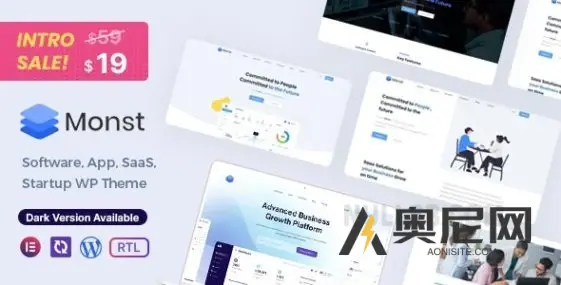 Monst v1.2.3 – Saas Startup WordPress 主题