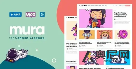 Mura v1.6.9 – 内容创建者的 WordPress 主题