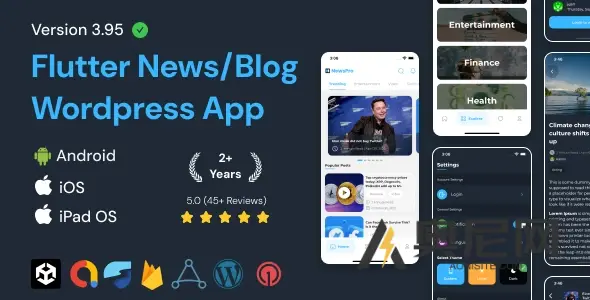 NewsPro v3.9.6 – WordPress 的博客/新闻/文章应用程序