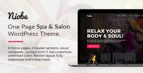 Niobe v1.2.8 - 水疗和沙龙WordPress主题