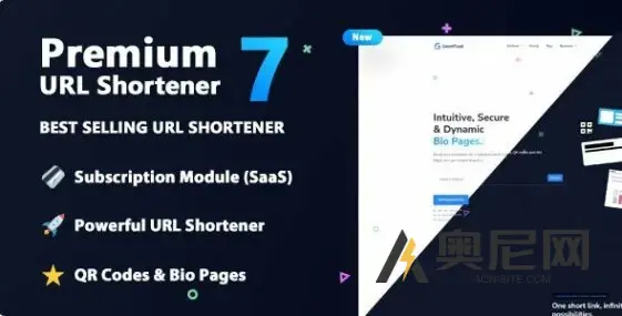 高级URL缩短器v7.6.1 - 链接缩短器、生物页面和二维码