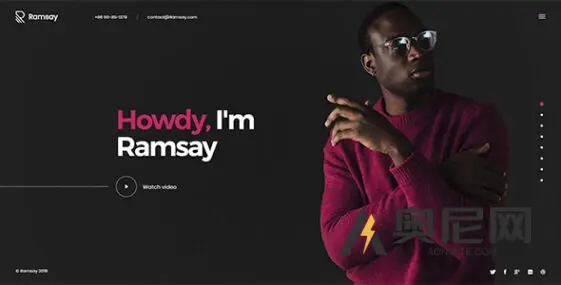 Ramsay v1.1.0 – 个人简历/简历 WordPress 主题