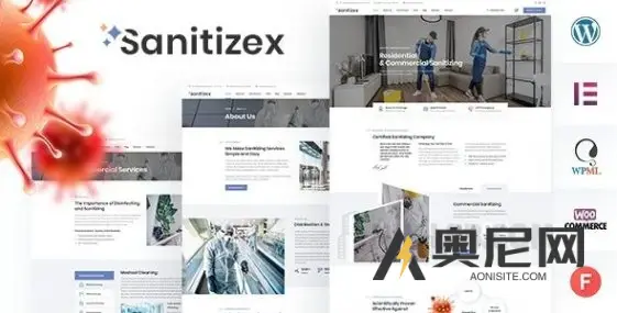 Sanitizex v2.6 – 消毒和清洁服务 WordPress 主题