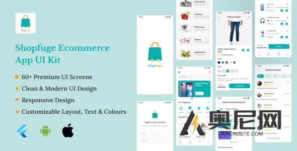 Shopfuge 电子商务 Flutter 应用程序 UI 套件 Shopfuge 电子商务 Flutter 应用程序 UI 套件