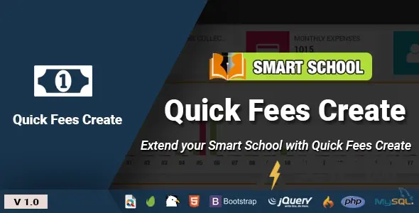 智能学校快速收费创建 v1.0