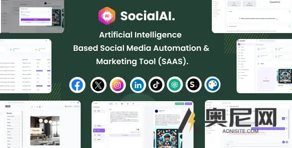 SocialAI v2.3 - 基于人工智能的社交媒体自动化和营销工具