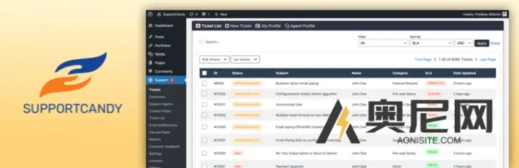 SupportCandy v3.3.1 – WordPress 的最佳客户支持插件