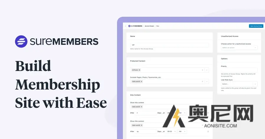 SureMembers v1.10.6 – WordPress 的最佳会员插件