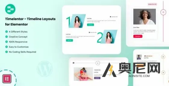 Timelentor v1.0.4 – Elementor 的时间轴布局