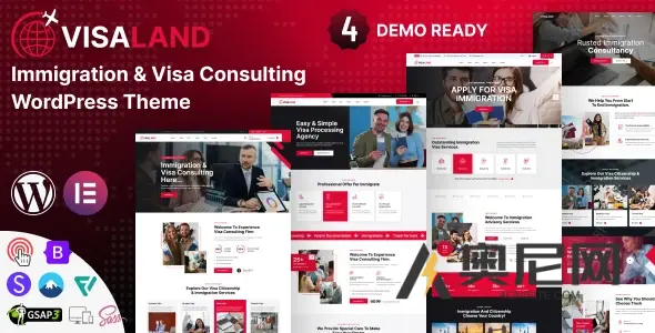 Visaland v1.0 – 移民和签证咨询 WordPress 主题