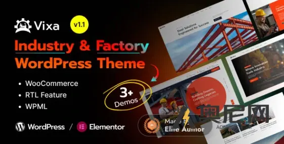 Vixa v1.1.0 – 工业与工厂WordPress主题 Vixa v1.1.0 – 工业与工厂WordPress主题