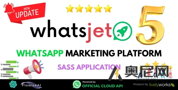 WhatsJet SaaS v5.8.0 – 一个具有批量发送、活动、聊天机器人和CRM功能的WhatsApp营销平台 WhatsJet SaaS v5.8.0 – 一个具有批量发送、活动、聊天机器人和CRM功能的WhatsApp营销平台