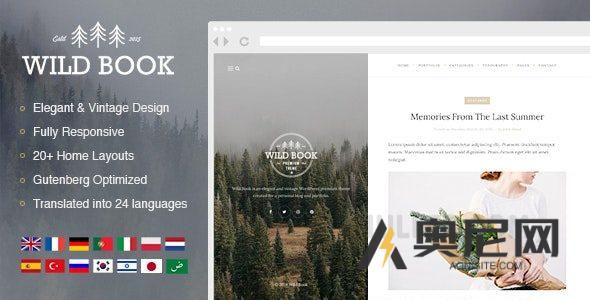 Wild Book v1.9.8 - 复古与优雅的WordPress博客主题 Wild Book v1.9.8 - 复古与优雅的WordPress博客主题
