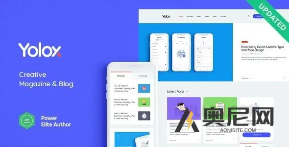 Yolox v1.0.14 - 现代WordPress博客主题，适用于商业和创业