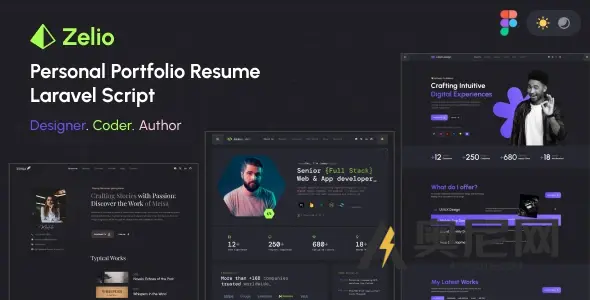 Zelio v1.1.0 – 个人作品集简历 Laravel 脚本