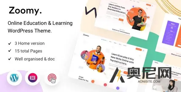 Zoomy v1.1.0 - LMS和教育WordPress主题