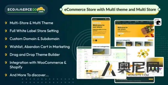 eCommerceGo SaaS v7.1 – 具有多主题和多商店的电子商务商店