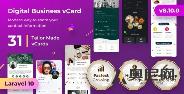 VCard SaaS v13.0.0 – 名片生成器 SaaS – LaravelVCard Saas – NFC 卡