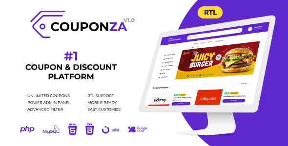 Couponza v2.0.0 – 终极优惠券和折扣平台