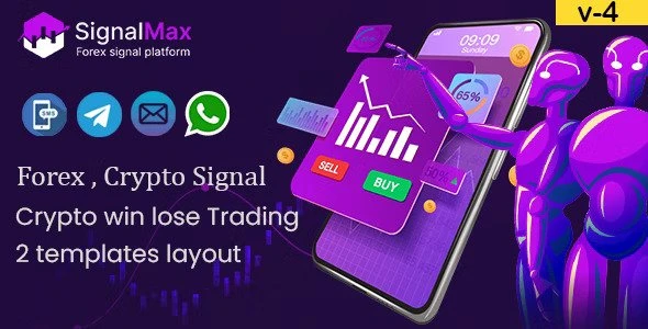 SignalMax v5.0 – 交易与外汇，基于加密信号通知器订阅的平台