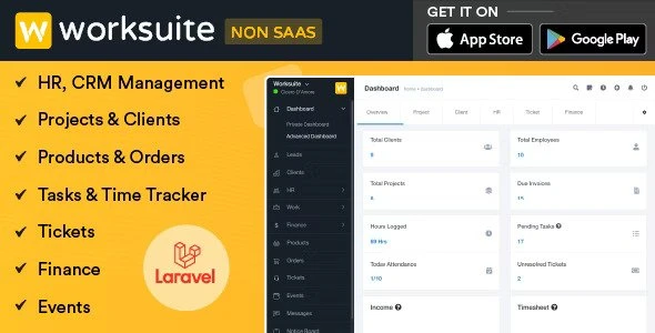 WORKSUITE v5.5.1 – 人力资源、CRM 和项目管理