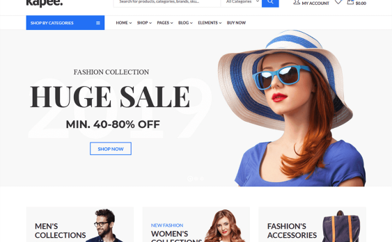 Kapee 汉化版-时尚轻量化 WooCommerce WordPress商城主题