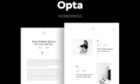 Opta – 简洁风格的作品集和摄影主题wordpress主题