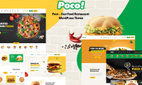 Poco主题-快餐店 线上销售WordPress 主题
