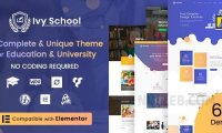 IvyPrep v1.6.1 - 教育与学校WordPress主题