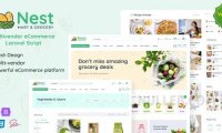 Nest v1.25.3 – 多供应商有机和杂货Laravel电子商务