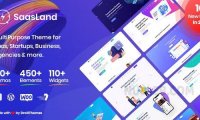 Saasland v3.6.9 – 用于初创企业的多用途 WordPress 主题