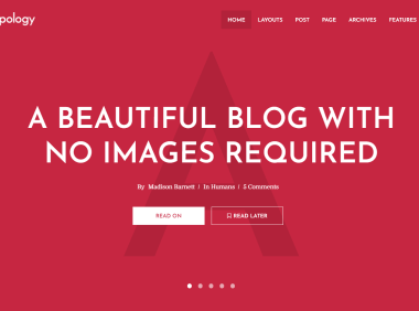 Typology 专业的WordPress博客主题-精美简练、专心写博客